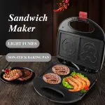 Double Sided Heating 750W Electric Sandwich Maker (1 Pc)