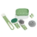 Dish Brush Set with Handle, Replacement Heads,